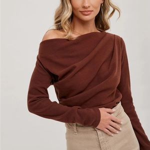 Off the shoulder sweater